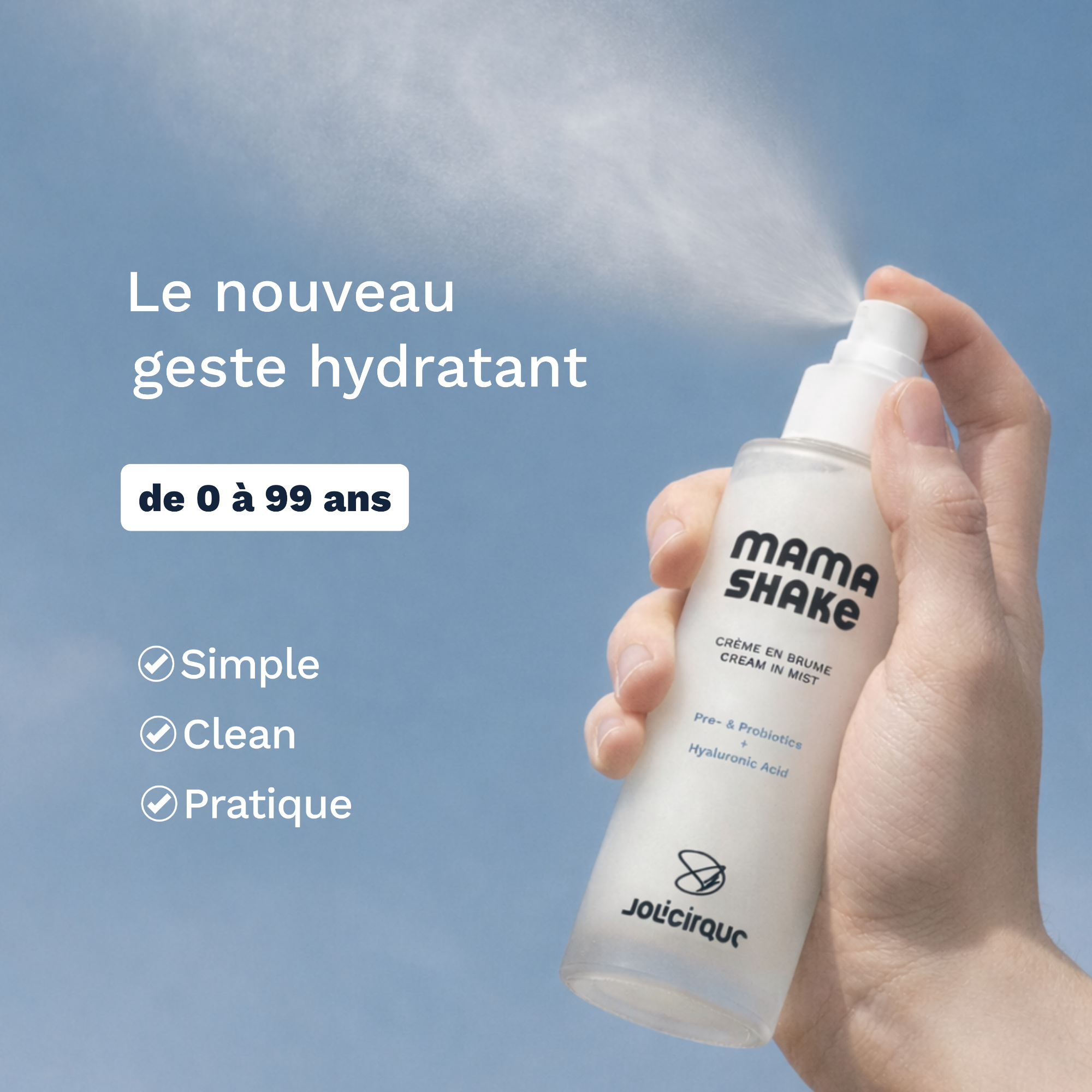 Mama Shake - Crème hydratante visage en spray